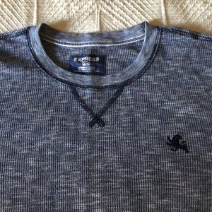 Express Mens Top Size Medium/Heather Blue